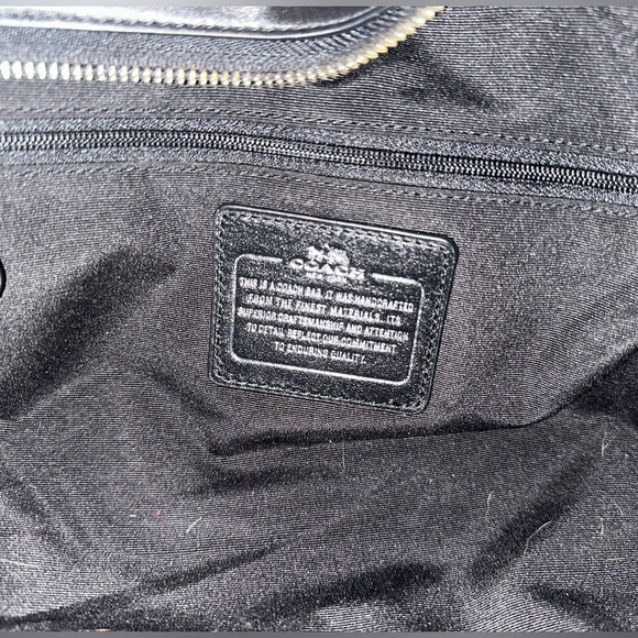 COACH BLAKE Carryall Exotic Python Embossed Black Purse/Shoulder Bag - Picture 10 of 11